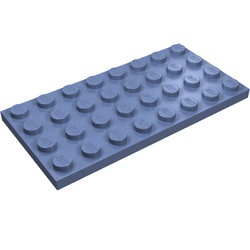 3035-55G Platte plaat 4x8 blauw, zandkleurig gebruikt *1A039