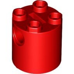 30361c-5G Steen rond 2x2x2 Robot Body rood gebruikt *1L000