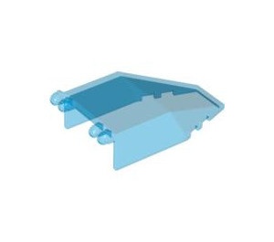 30372-14G Cockpit 7x4x 2/5 transparant donkerblauw gebruikt *