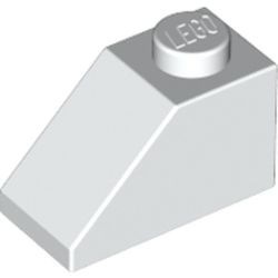 3040-1GBULK BULK: 20x Dakpan 45 graden 1x2 wit gebruikt *1D020