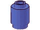 3062b-97 Steen 1x1 rond- met inkeping onder, open nop blauwviolet NIEUW *1B076