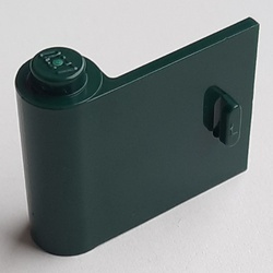 3189-80G Deur 1x3x2 links (dicht) groen, donker gebruikt *1B393