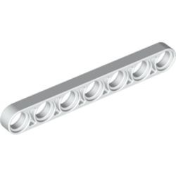 32065-1 Technic, Hefbalk 1x7 dun wit NIEUW *1D000