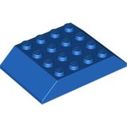 32083-7G Dakpan 45 graden dubbel 4x6 (oa treindak) blauw gebruikt *1D015