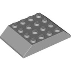 32083-86 Dakpan 45 graden dubbel 4x6 (oa treindak) grijs, licht (blauwachtig) NIEUW *1L000