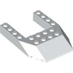 32084-1G Steen, wig 6x8 met uitsnede 4x4 wit gebruikt *1D011