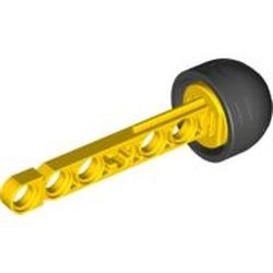 32133ac01-3G Technic Competitie pijl met zwarte top geel gebruikt *
