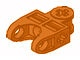32174-4 Technic Connector 2x3 met Ball Socket oranje NIEUW *1D000