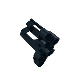 32190-11 Technic, Sierpaneel # 1 Large Short, Large Holes, Side A zwart gebruikt *4T066