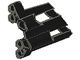 32191-11G Technic, Sierpaneel # 2 Large Short, Large Holes, Side B zwart gebruikt *5K000