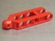 32195b-5 Technic, Besturing Arm 6.5x2 met Towball Socket Rounded, Chamferode rood NIEUW *0L0000