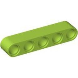 32316-34G Technic, Hefbalk 1x5 dik lime gebruikt *1DT00