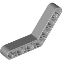 32348-86G Technic, Hefbalk 1x7 (4x4) gebogen dik grijs, licht (blauwachtig) gebruikt *1D000