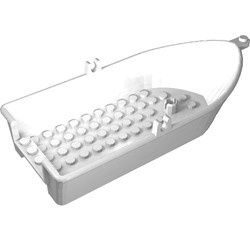 33129-1G Roeiboot groot 18x8x2 1/3 PAKKETPOST wit gebruikt *