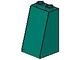 3684-39 Dakpan 75 graden 2x2breedx3 (open of dichte noppen) turquoise, donker NIEUW *1B161