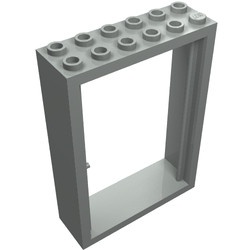 4071-9G Deur 2x6x7 Frame lichtgrijs (klassiek) gebruikt *