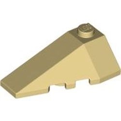 43710-2G Steen, wig 4x2 LINKS 1 nop bovenop crème gebruikt *0L000