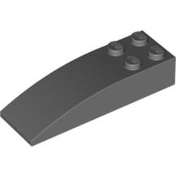 44126-85G Dakpan 6x2 gebogen met vier noppen grijs, donker (blauwachtig) gebruikt *1D036