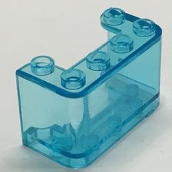4594-15G Ruit 2x4x2 verticaal transparant lichtblauw gebruikt *1C006