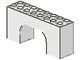 4743-1G Steen, boog 2x8x3 hoog wit gebruikt *1D046