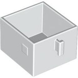 4891-1G DUPLO Lade met hendel 2x2 wit gebruikt *