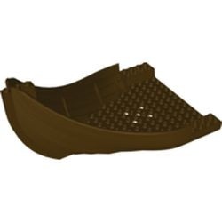 53452-120G Scheepsromp kop of staart vikingsschip bruin, donker gebruikt *