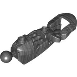 53548-77G Bionicle Toa Inika onderbeen grijs, donkerparel gebruikt *