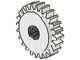 60c01-1G Technic, Tandwiel 24 tanden Clutch wit gebruikt *0D000