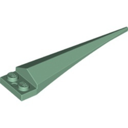 61406pb06-48 Platte plaat 1x2 met zandgroene punt met flexibel einde groen, zandkleurig NIEUW *