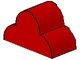 6216-5G Steen 2x4x2 met drie maal gebogen top rood gebruikt *