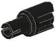 6217-11G Arm met pin en drie vingers zwart gebruikt *5K000 - Img 1
