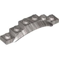 62361-67 Spatbord 6x1 1/2x1 met boog zilver, metallic NIEUW *0B006