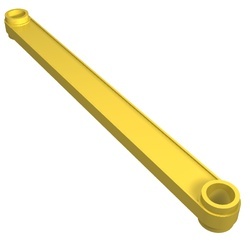 6247-3G Technic, Link 11 noppen lang geel gebruikt *0L000