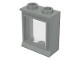 7026-9G Raam 1x2x2- KLASSIEK (met glas) lichtgrijs (klassiek) gebruikt *1C039