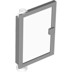 73436c01-86G Deur 1x4x5 links met transparant glas grijs, licht (blauwachtig) gebruikt *1C032