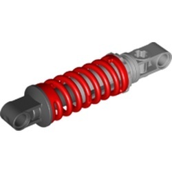 79717c01-5 Technic Schokbreker 9L zwart en lichtblauwgrijs einde rood NIEUW *