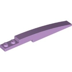 85970-157 Dakpan 10x1 gebogen met 2 noppen lavender, midden NIEUW *1B095