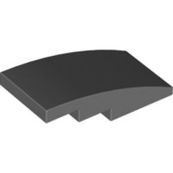 93606-85G Dakpan 4x2 gebogen geen noppen grijs, donker (blauwachtig) gebruikt *1D037