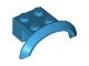 98282-153 Spatbord/sierboog 4 x 2 1/2 x 1 (LAGE boog) blauw, donkerazuur NIEUW *1B001
