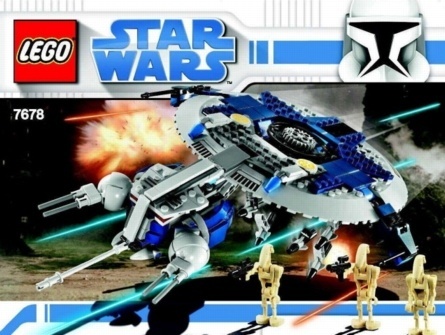 INS7678-G 7678 BOUWBESCHRIJVING- Droid Gunship gebruikt *LOC 6035