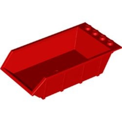 15455-5 Laadbak 4x6 hoog dichte noppen (Tipper) rood gebruikt *1R0000