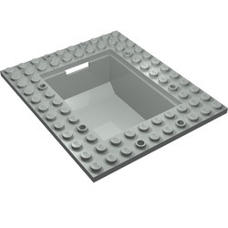 2374-9G Bootcontainer 10x12 met 6x8 inkeping (PAKKETPOST) lichtgrijs (klassiek) gebruikt *5K000