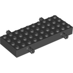 30076-11G Steen 4x10 met vier wielpinnen zwart gebruikt *1D009