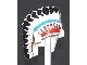 30113pb01-1G Indianentooi, gekleurde veren wit NIEUW *0L0000