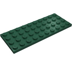 3030-80G Platte plaat 4x10 groen, donker gebruikt *1A040