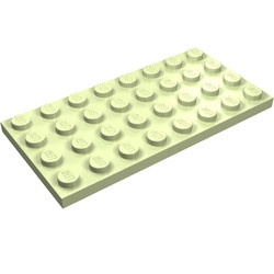 3035-35G Platte plaat 4x8 lime, licht gebruikt *1A039