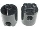 30361-11 Steen, 2x2x2 rond (Robot Body) (loc 03-03) zwart NIEUW *1L000