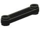 30397-11G Technic, verbinder plat 5 noppen lang zwart gebruikt *0L000
