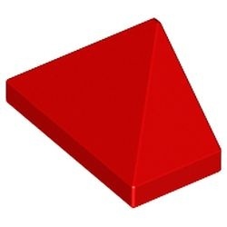 3048c-5G DakNOK 45 graden 2x1 driekantig Bodempin rood gebruikt *1D034
