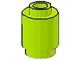 3062b-34 Steen 1x1 rond- met inkeping onder, open nop lime NIEUW *1B076